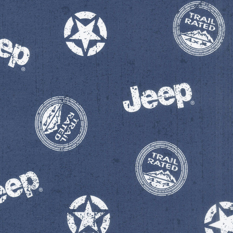 Jeep in the Wild - Jeep Toss Navy Yardage