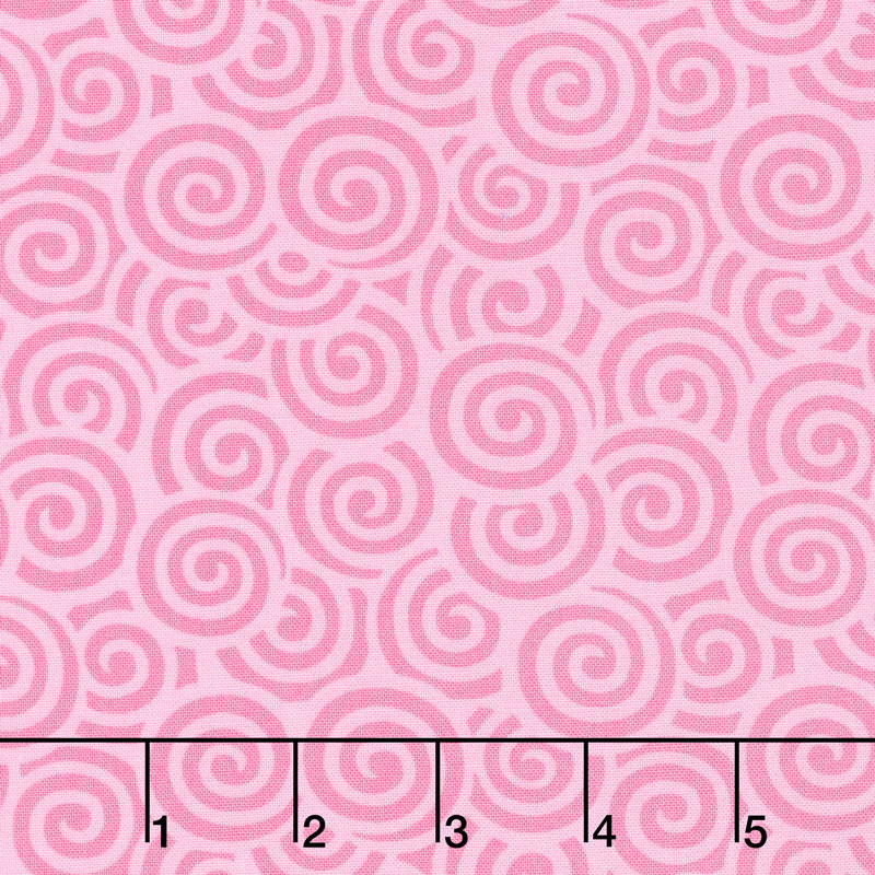 Flower Sacks - Swirls Pink Yardage