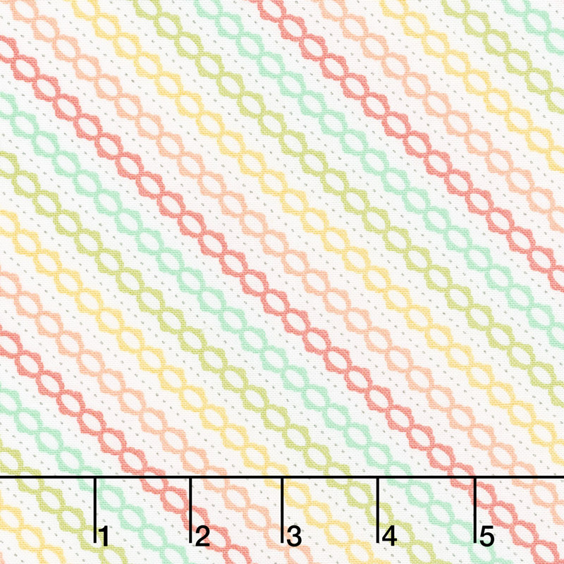 Strawberry Jam - Summer Stripe Multi Yardage
