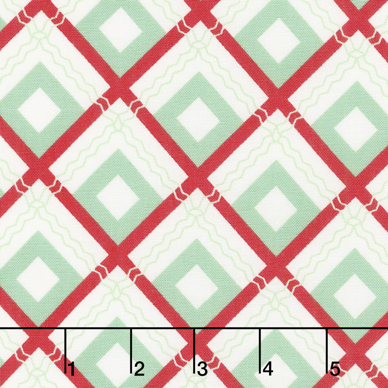 Sweet Christmas - Plaid Scarf Spearmint Yardage