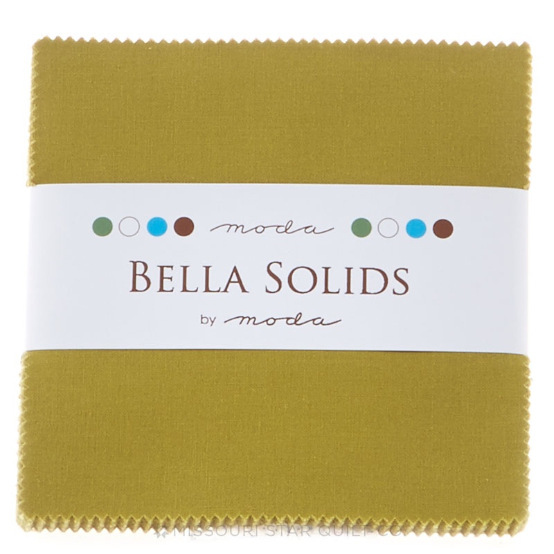 Bella Solids Fig Tree Olive Charm Pack