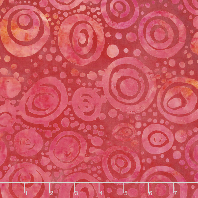 Soul Song Batiks - Circles Sunset Yardage