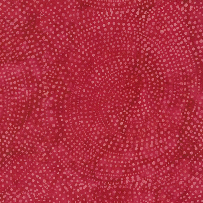 Tonga Batiks - Colorwheel Rainbow Dotty Spiral Ruby Yardage