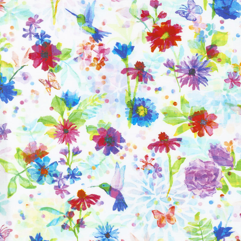 Paper Garden - Cut-out Creation Rainbow Yardage
