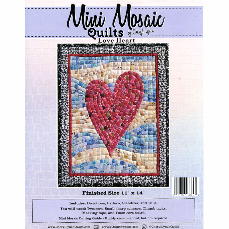 Mini Mosaic Quilts Love Heart Pattern