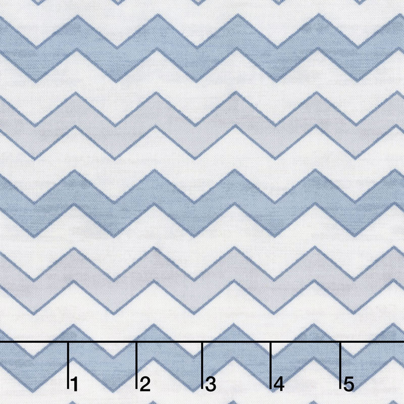 A Day at the Lake - Chevrons Light Gray Yardage