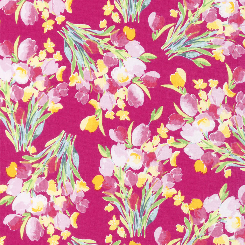 Fruitful Pleasures - Main Fuchsia Yardage