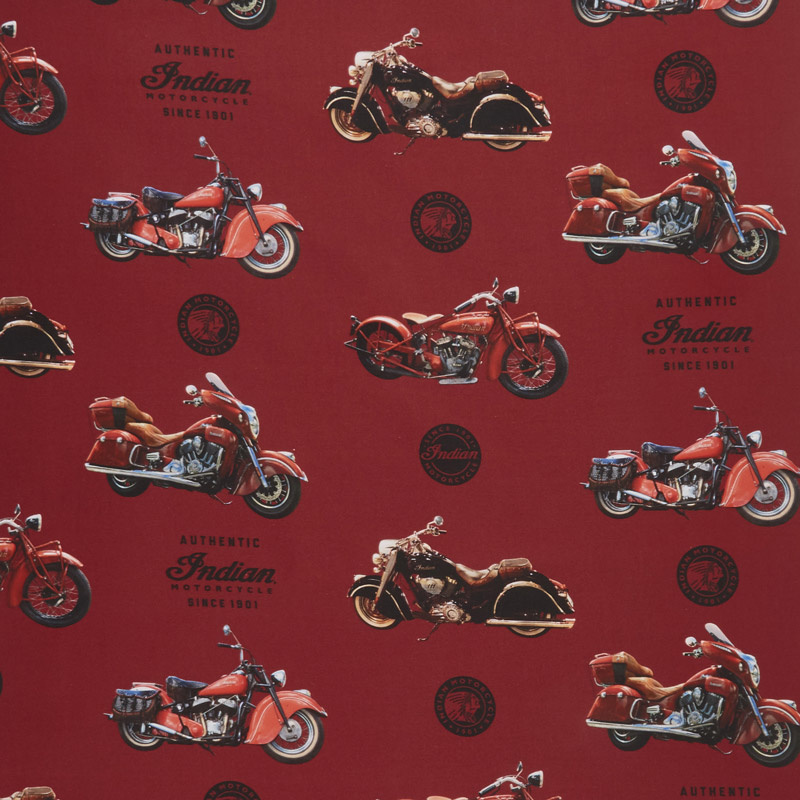 Indian Motorcycle - Main Red Yardage