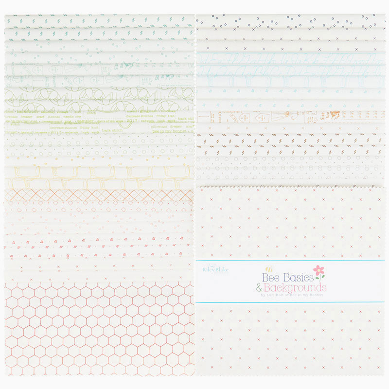 Bee Backgrounds 10" Stackers Lori Holt Riley Blake