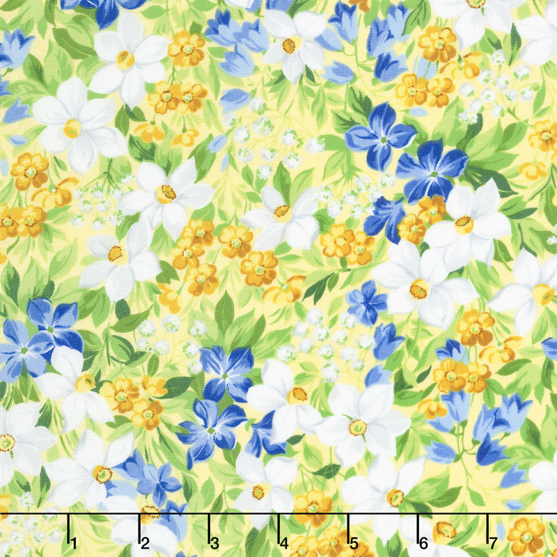 Summer Breeze V - Spring Garden Yellow Yardage