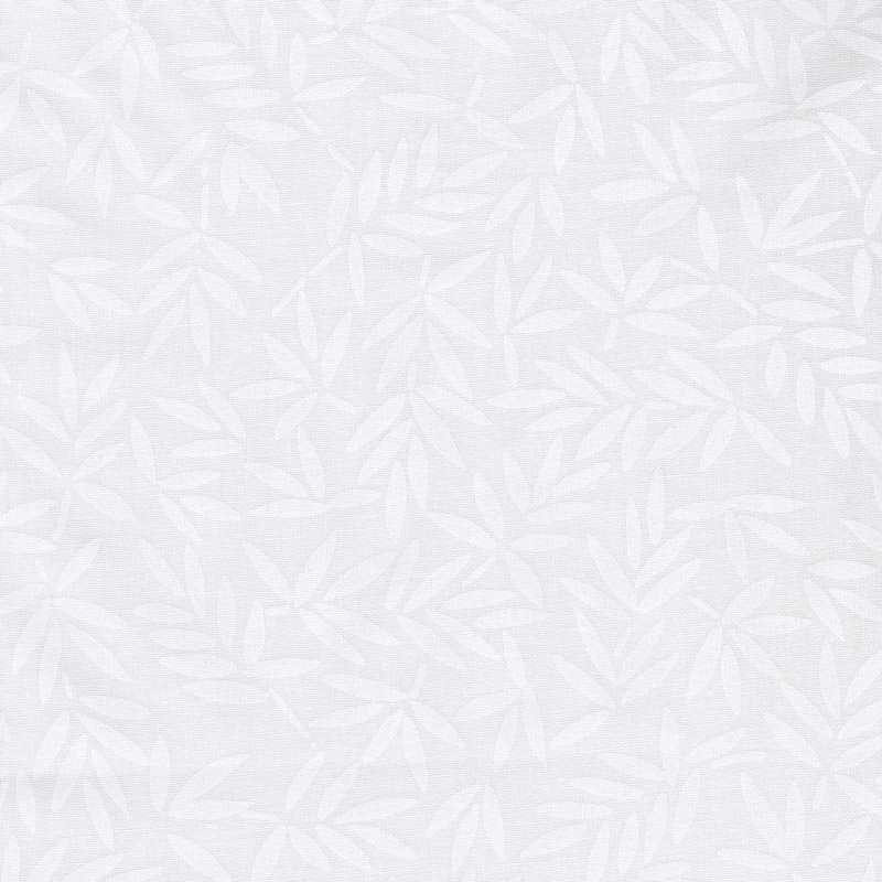 Wilmington Essentials - Mottled Leaves White on White 108