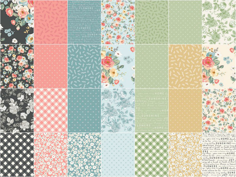 Gingham Gardens Fat Quarter Bundle | My Mind's Eye | Riley Blake