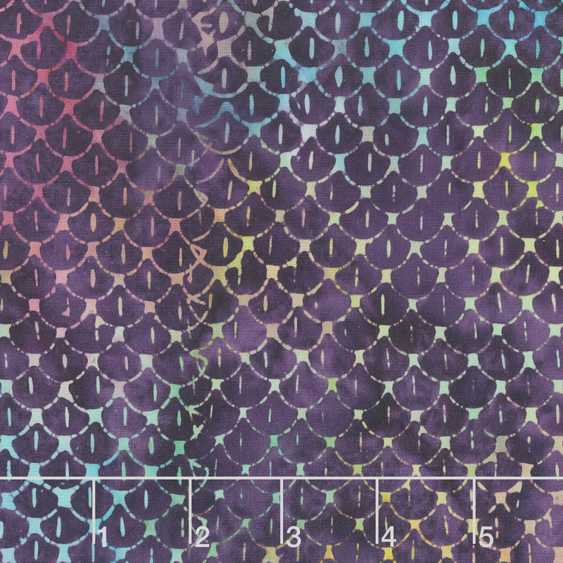 Magical Reef Batiks - Scales Purple Yardage