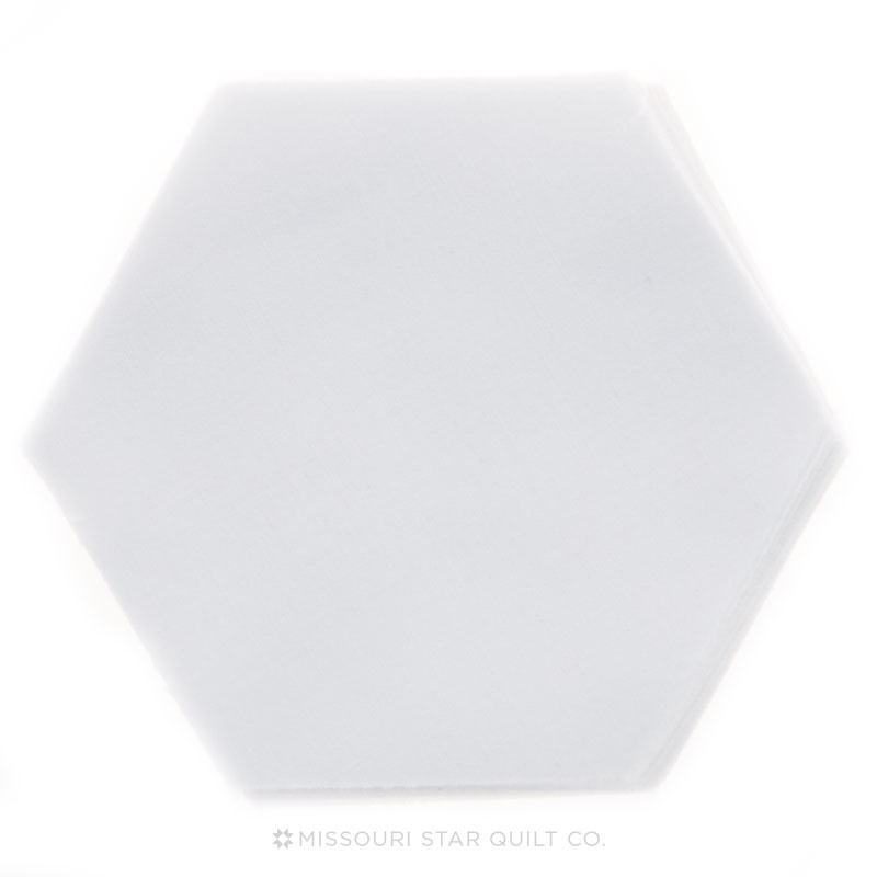 Kona Cotton - White Hexie Cuts