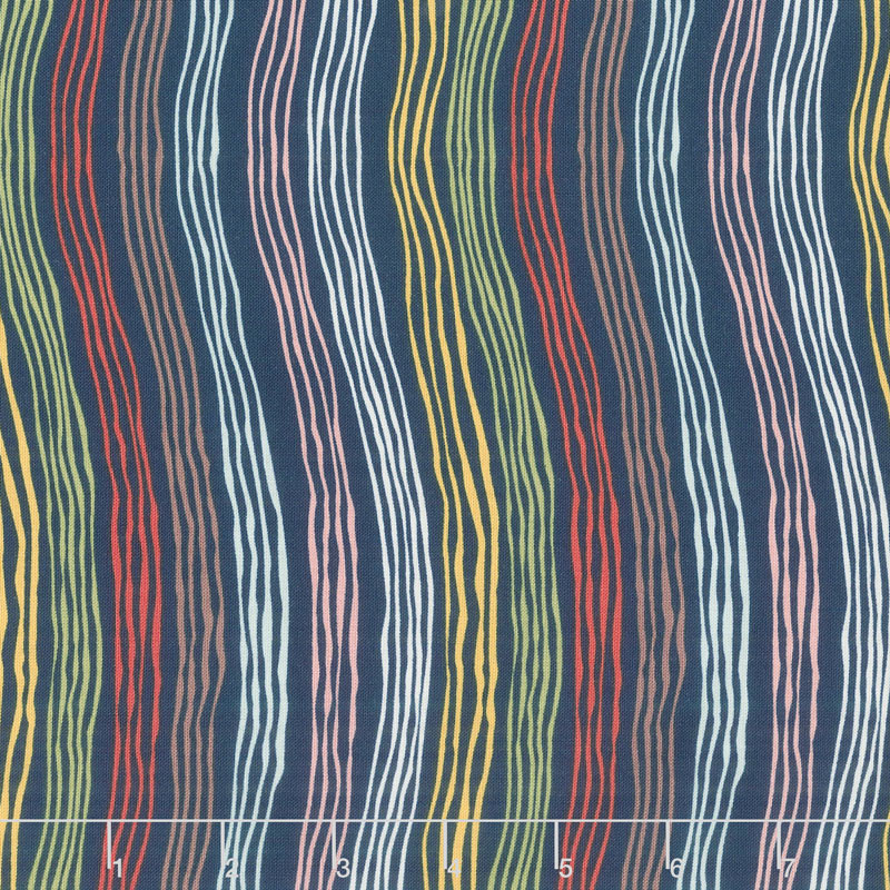 Sew Retro - Waves Navy Yardage