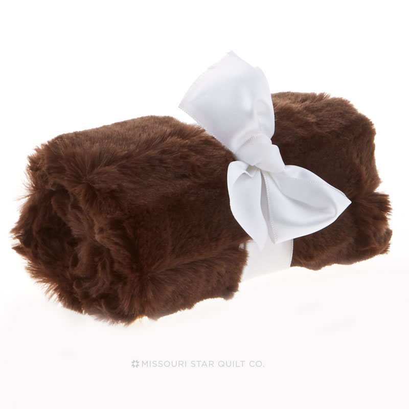Cuddle Minky Scarf Kit - Soft Cuddle Chinchilla Chocolate