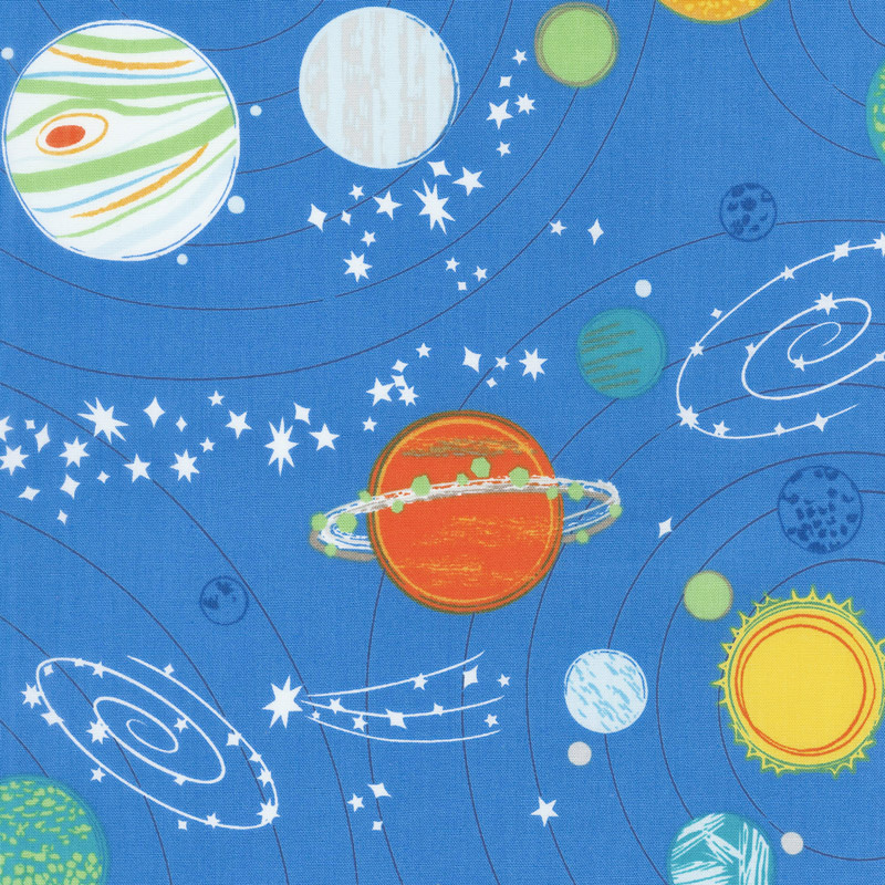 Out of this World - Out of this World Blue Yardage