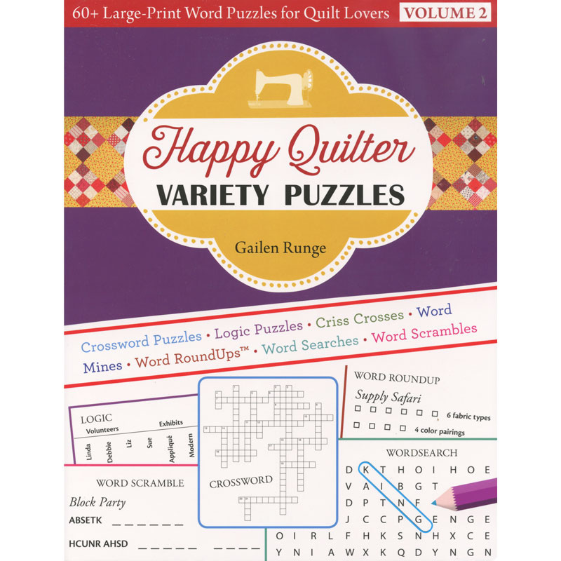 Happy Quilter Variety Puzzles - Volume 2