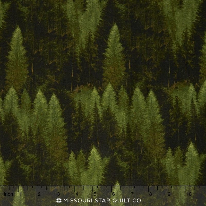 Majestic Outdoors - Majestic Forest Dark Green Yardage