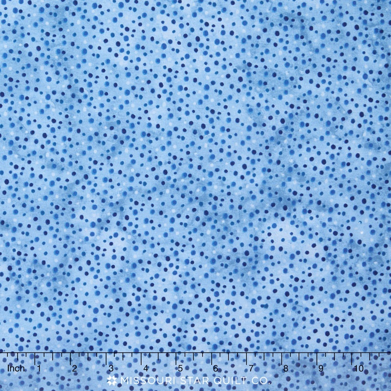 Wilmington Essentials - Sapphire Sky Petite Dots Medium Denim Yardage