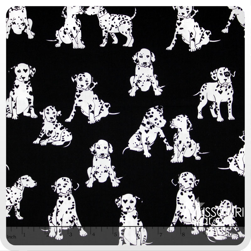 Puppy Love - Puppy Luv Black Yardage