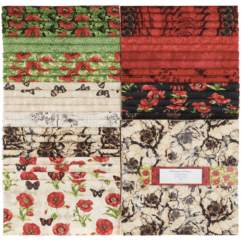 Harlequin Poppies 10 Karat Crystals
