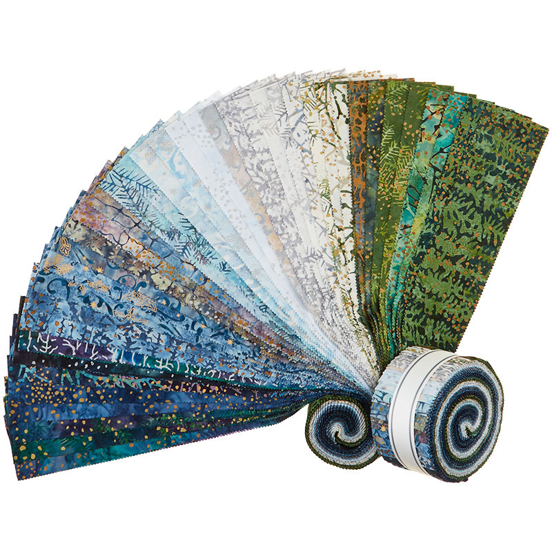 Artisan Batiks - Twilight Snowfall Metallic Roll Up