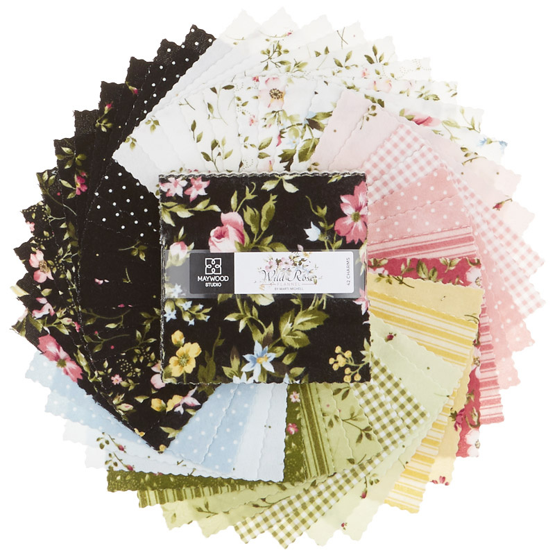 Wild Rose Flannel Charm Pack