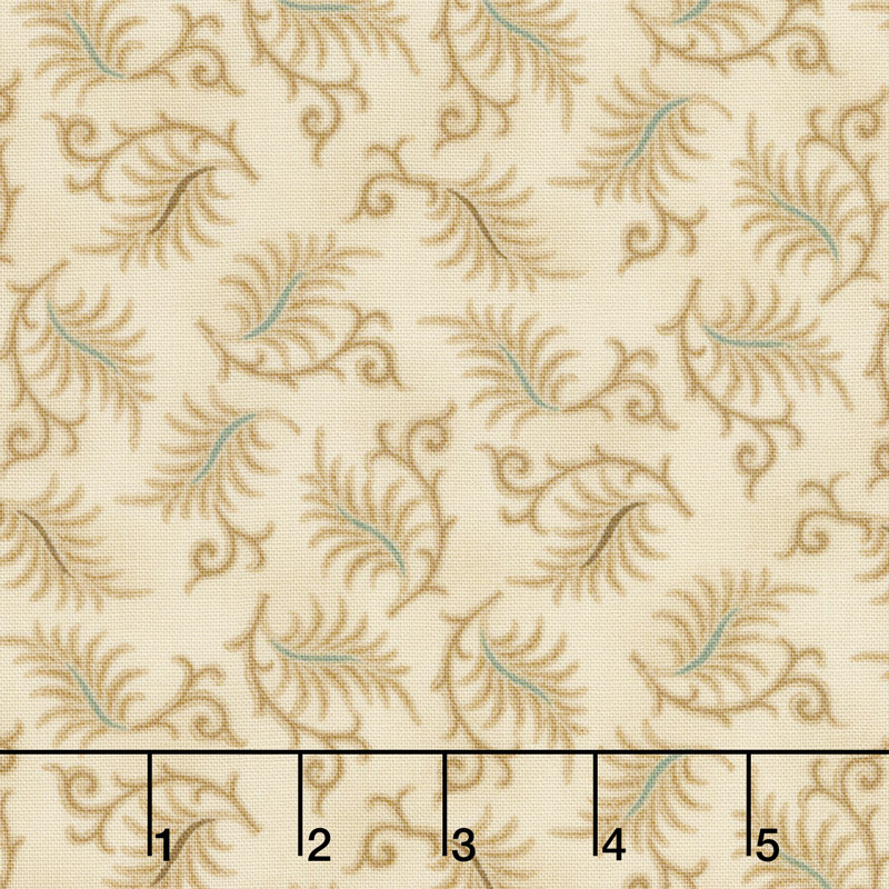 Wit & Wisdom - Sawtooth Leaves Cream Yardage