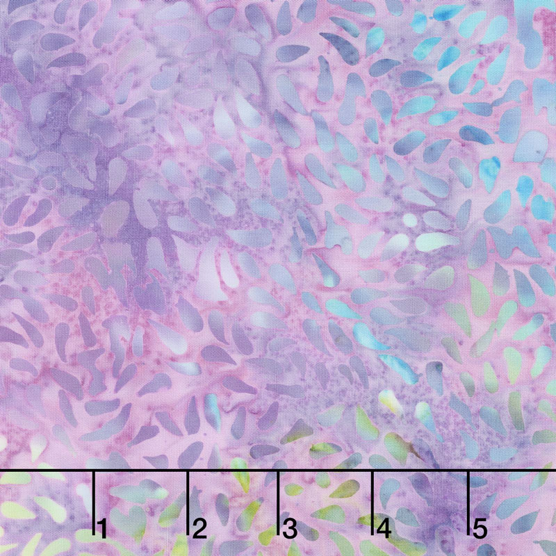 Enchanted Forest Batiks - Tossed Seeds Peacock Yardage
