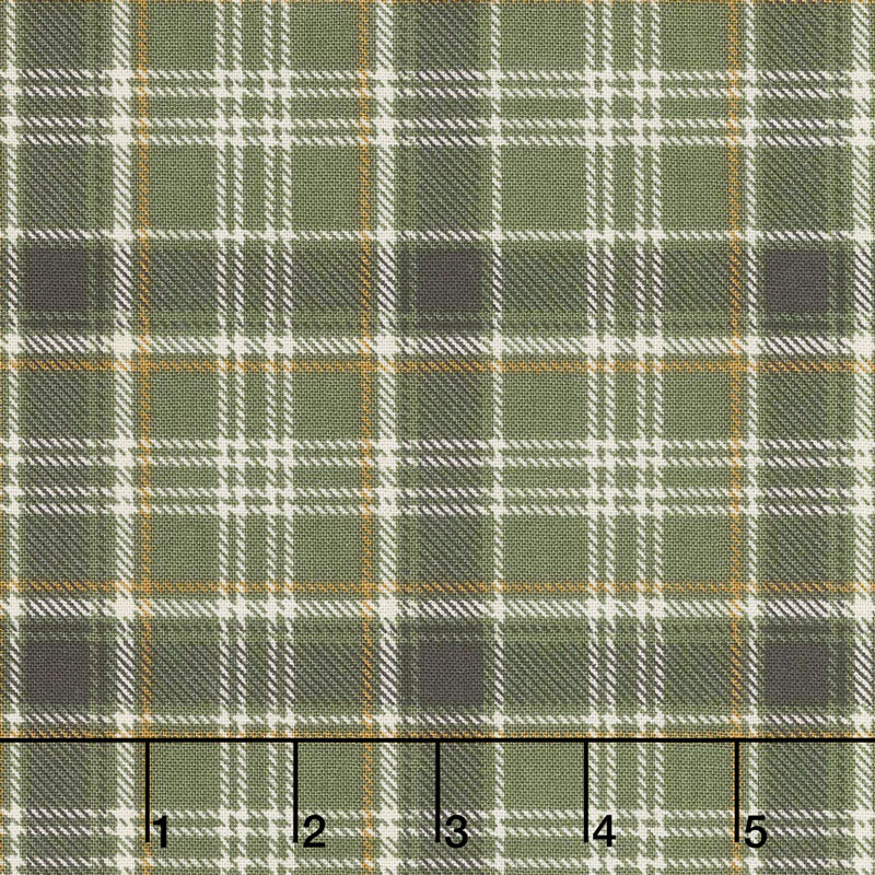 Home Sweet Cabin - Plaid Green Yardage