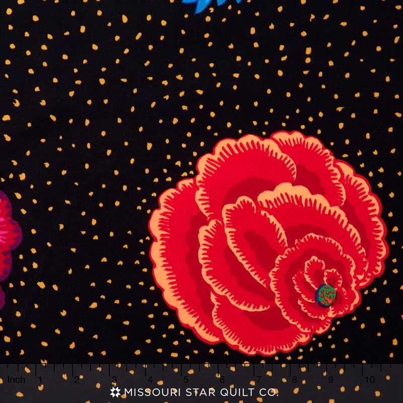 Kaffe Collective - Jewel Corsage Black Yardage
