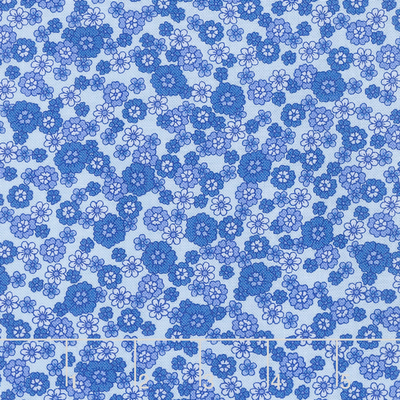 Summer Breeze VI - Little Blooms Blue Yardage