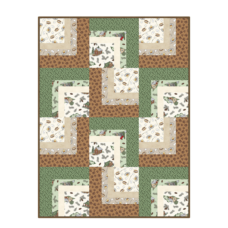 Cozy Cabin Corner Cabin Quilt POD Kit