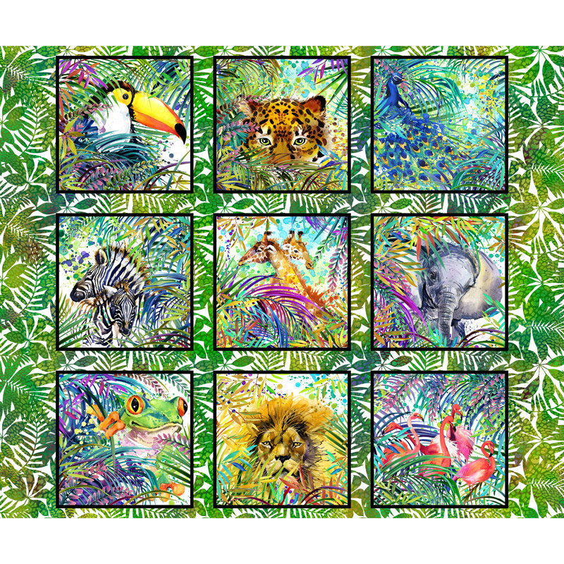 Safari - Animal Multi Digitally Printed Panel