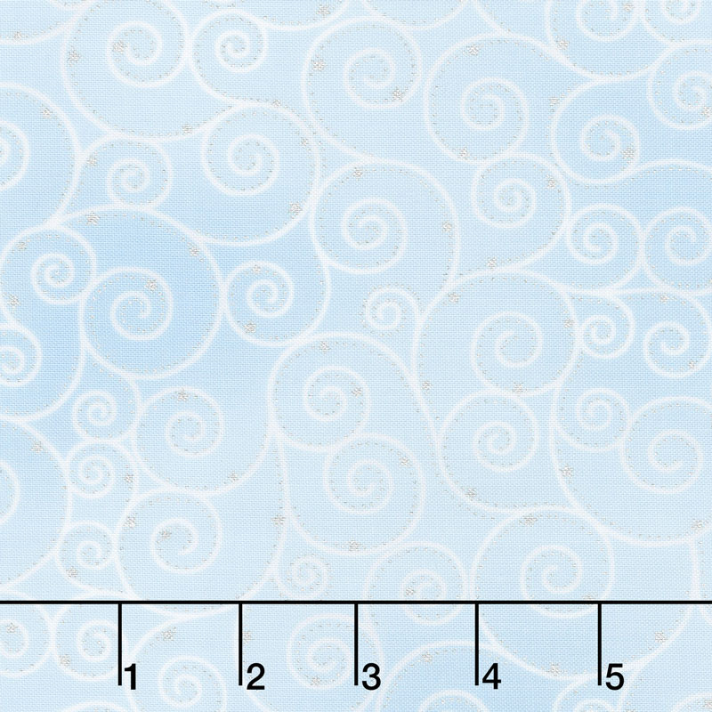 Winter's Grandeur 7 - Sky Swirls Metallic Yardage