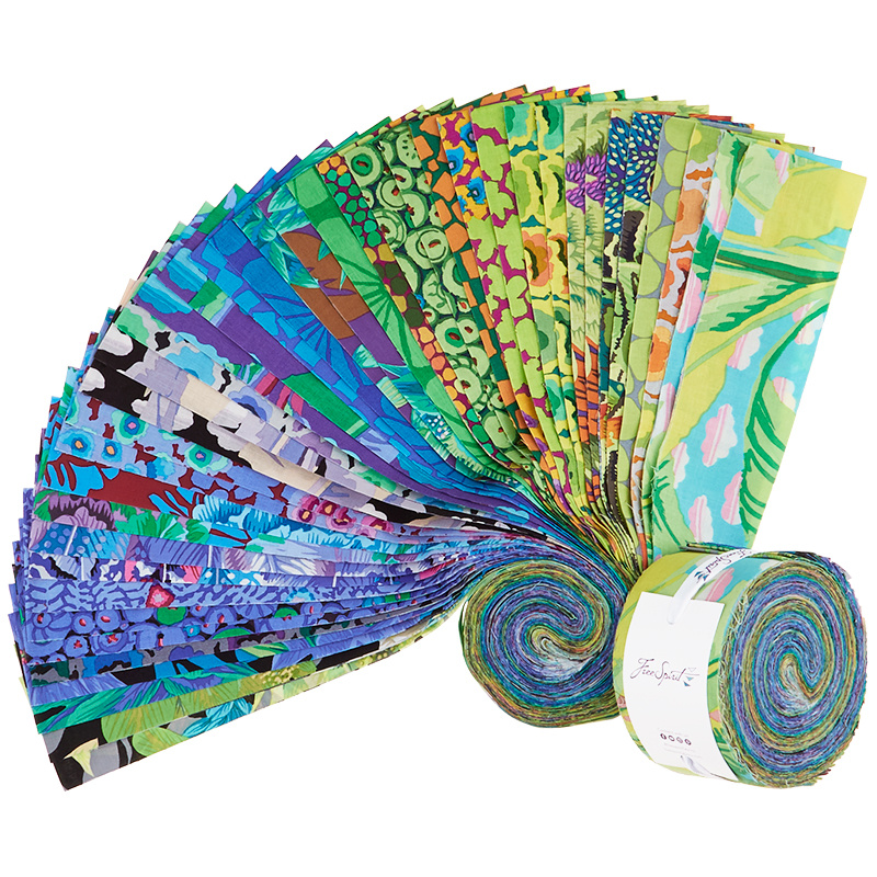 Kaffe Fassett Collective February 2021 Cool 2.5" Strips