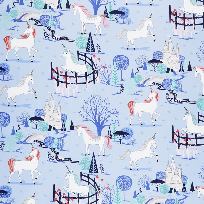 My Unicorn - Main Periwinkle with Sparkle Yardage
