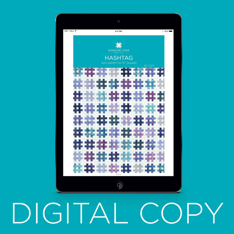 Digital Download - Hashtag Quilt Pattern by MSQC