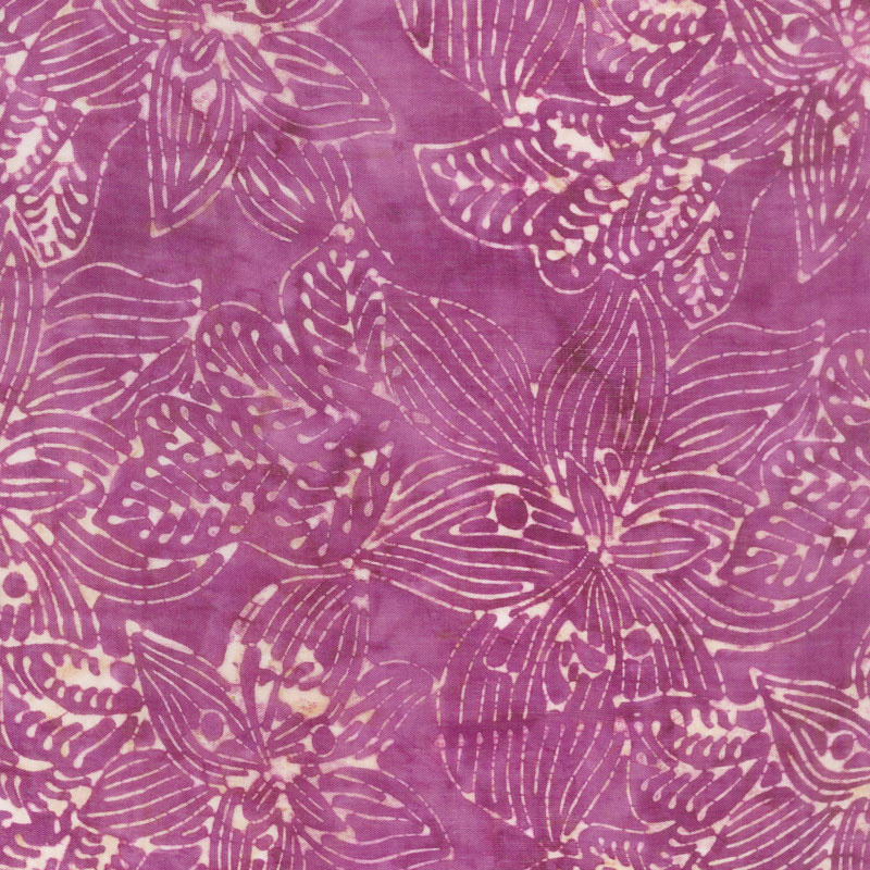 Calypso Rayon Batiks - Orchid Purple Yardage