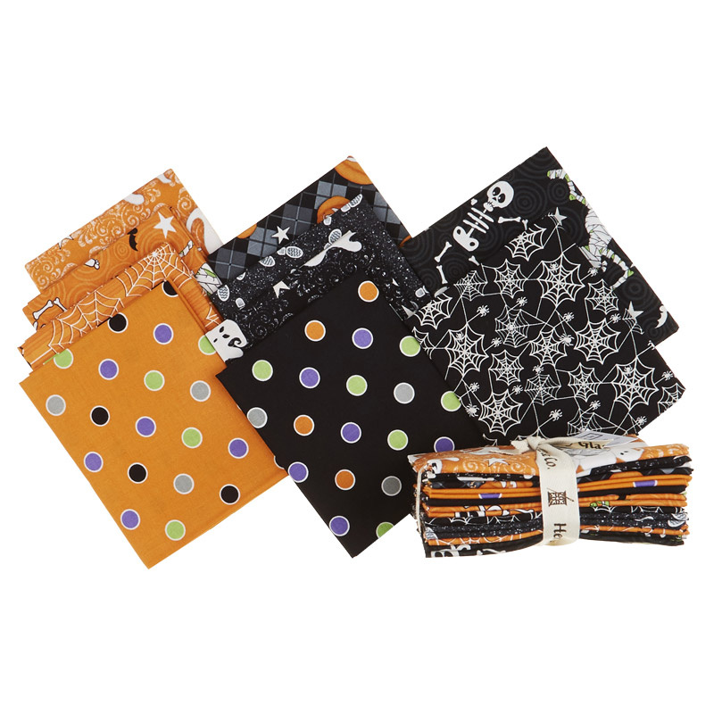 Ghostly Glow Town Glow in the Dark Fat Quarter Bundle
