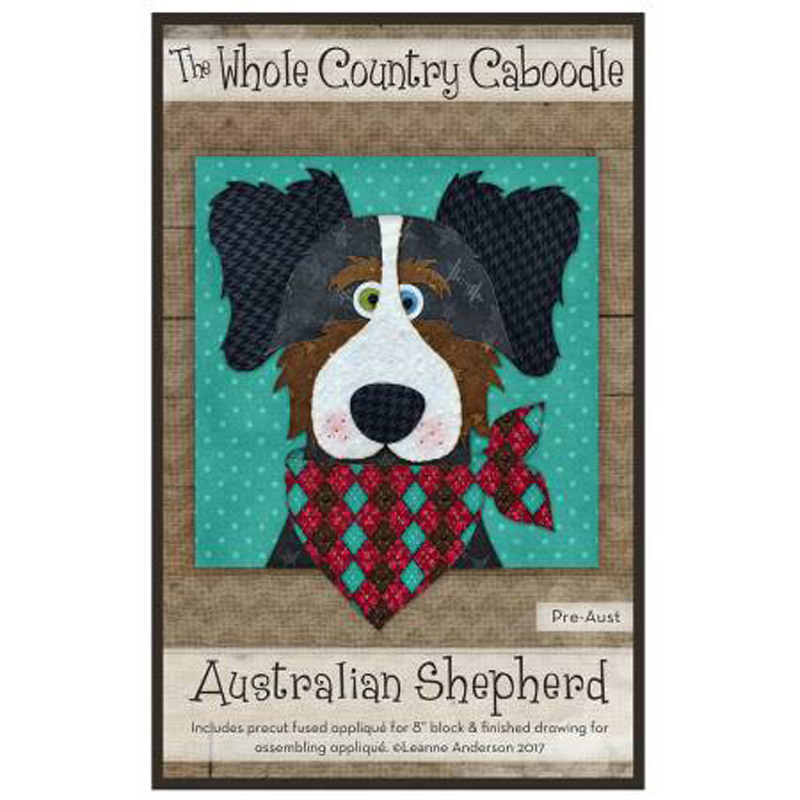 From The Whole Country Caboodle NEW SHEEPDOG PRE-CUT PRE-FUSED APPLIQUE KIT
