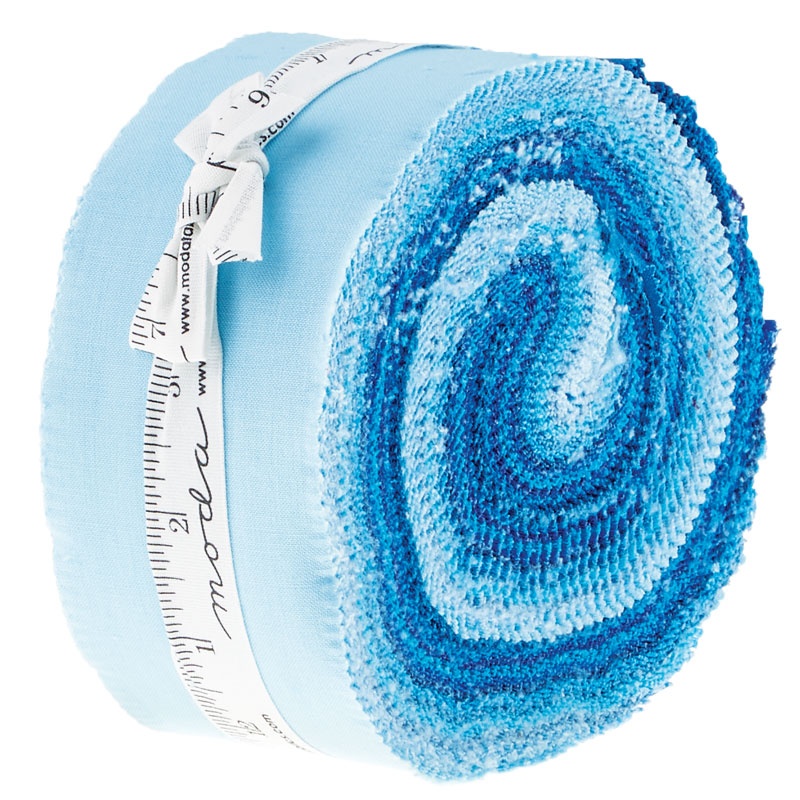 The Colors Of Moda Blue Jelly Roll