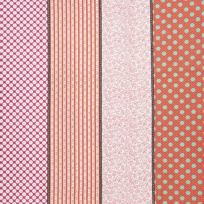 Looking Forward - Lollies Pink Multi Yardage