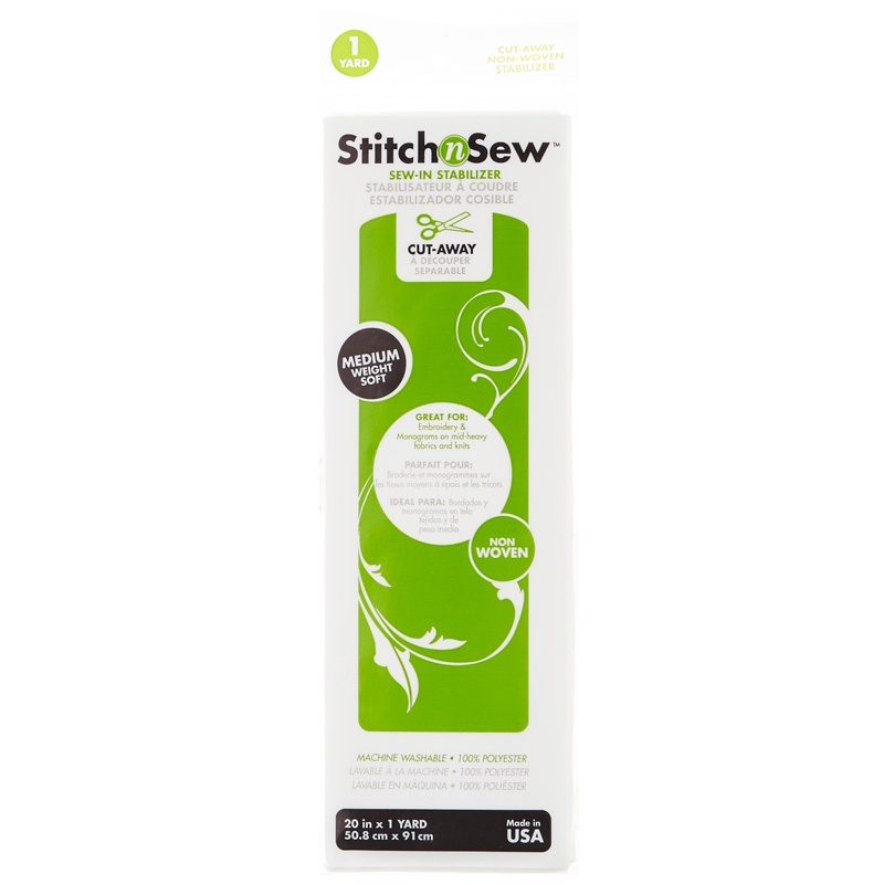 Stitch n Sew NonWoven CutAway Medium Weight Soft Stabilizer T...