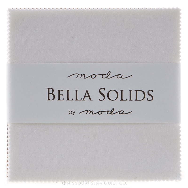 Bella Solids - White Charm Pack