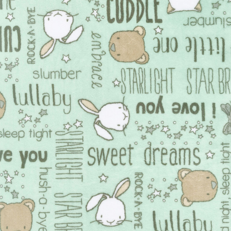 Cuddle Prints - Rock-A-Bye Honeydew 60