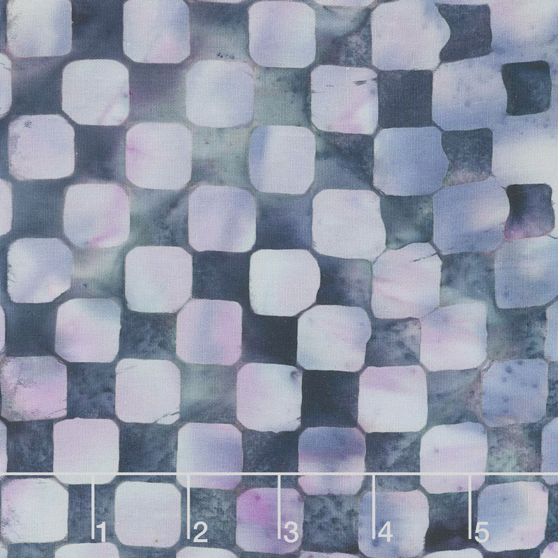Snowberry Batiks - Check Mixed Berry Yardage