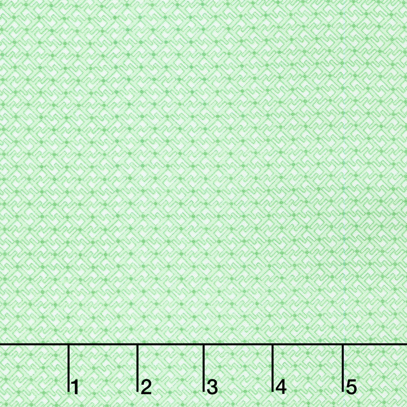 Adeline - Geometric Green Yardage
