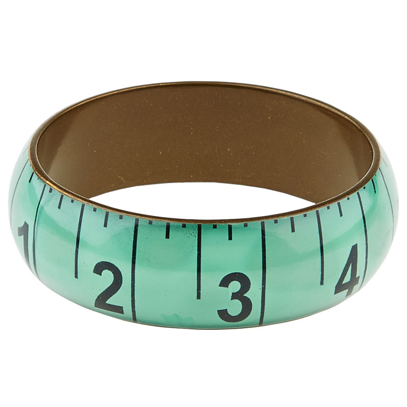 Missouri Star Measuring Tape Bracelet Wide Aqua Missouri Star Quilt